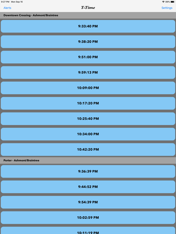 T-Times iPad screenshot 1 - Travel app