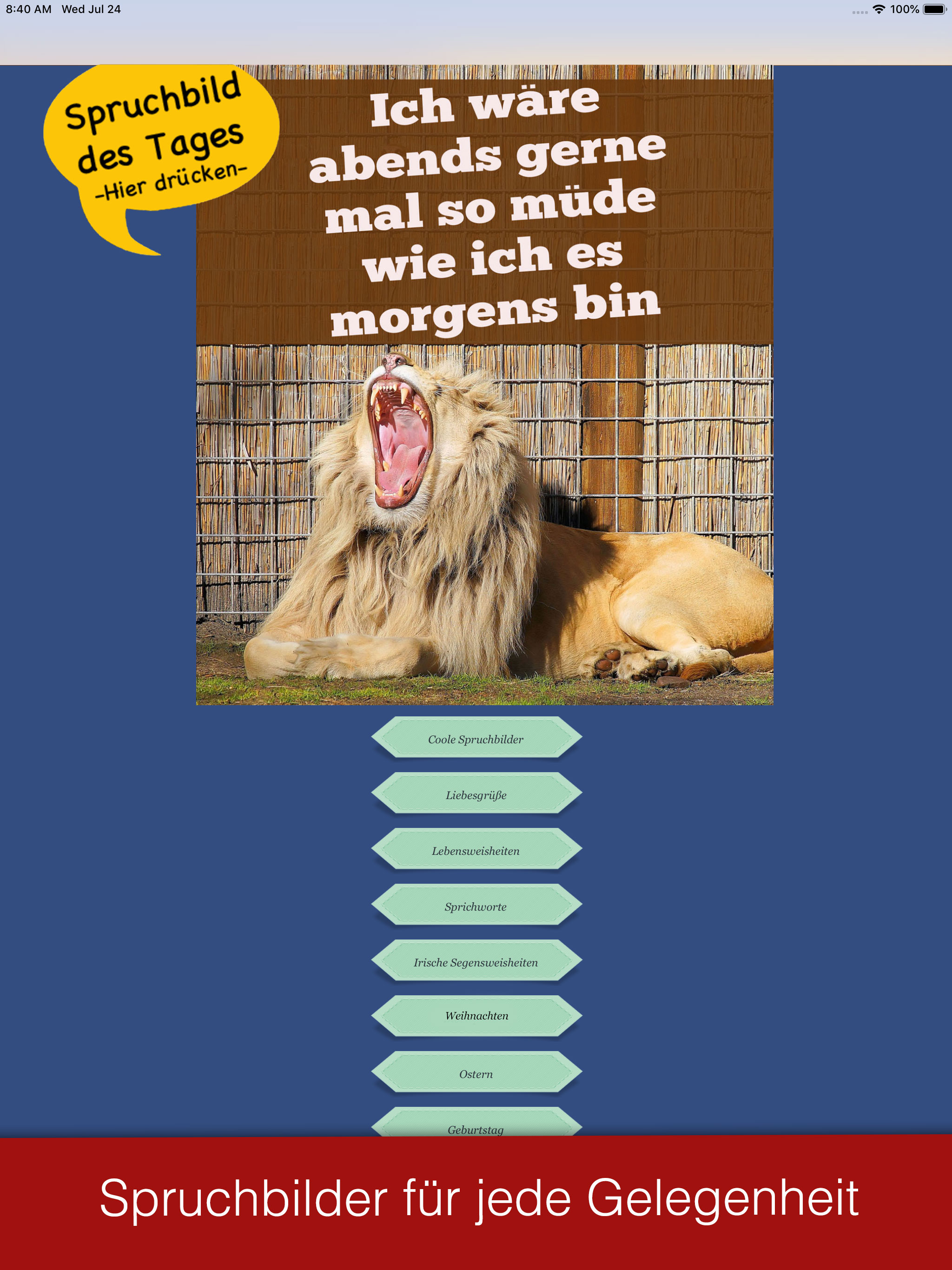 Coole Spruchbilder - Sprüche