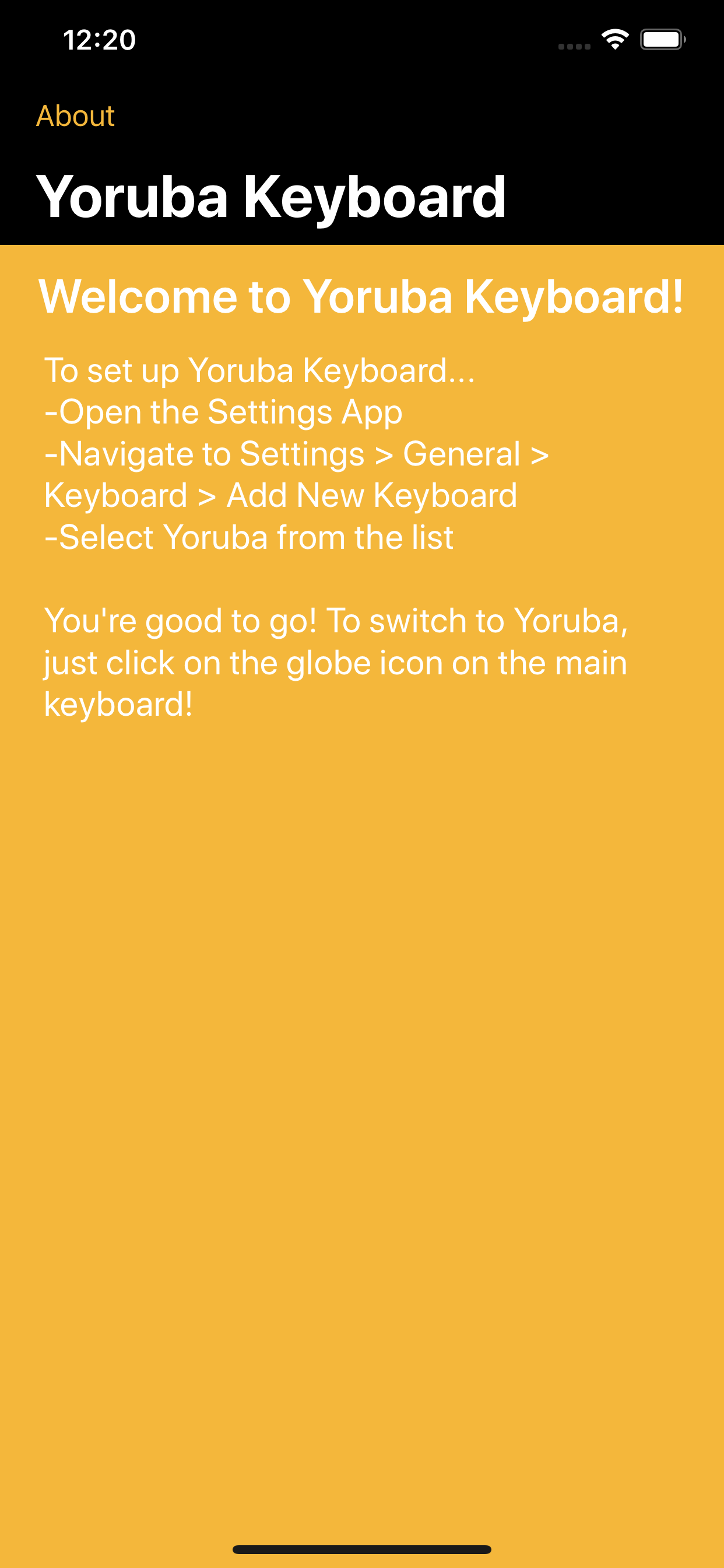 Yoruba Keyboard
