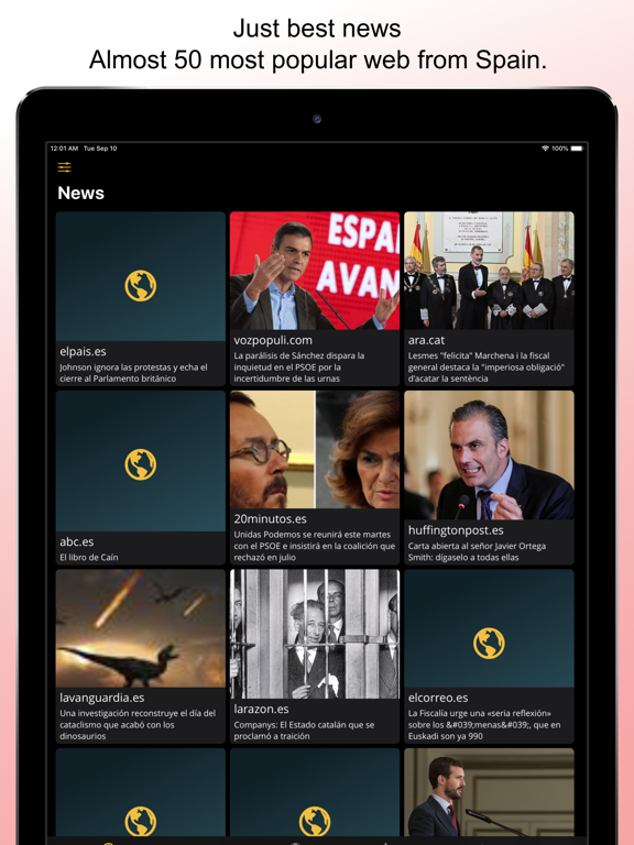 Screenshot #4 pour News es