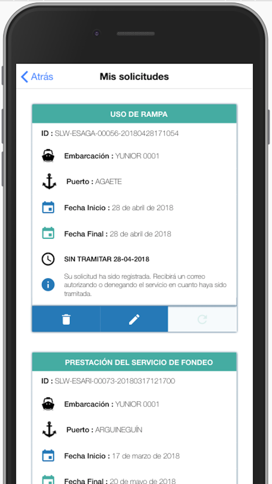 #3. Solicitudes Puertos Canarios (iOS) 由: Puertos Canarios