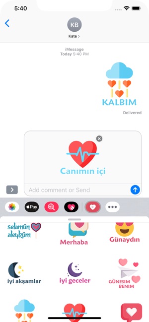 Türk Aşk çıkartmaları(圖7)-速報App