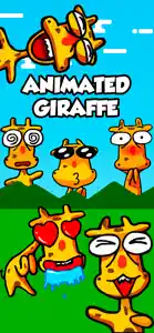 Animated Giraffe Sticker App screenshot #2 for iPhone