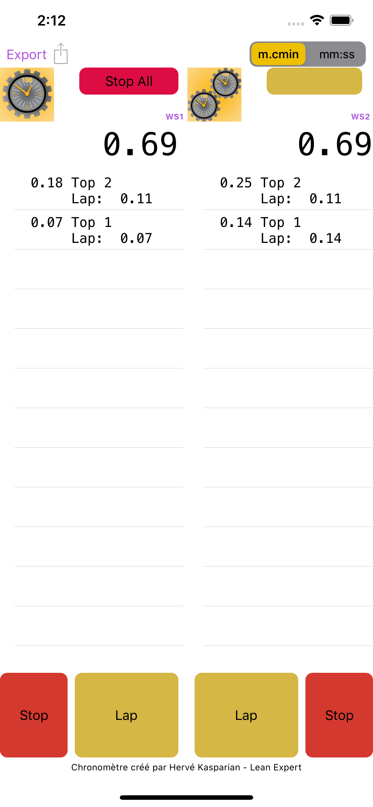 Dual Industrial Stopwatch