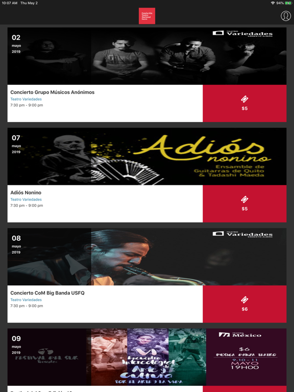Screenshot #4 pour Tickets Teatro Sucre