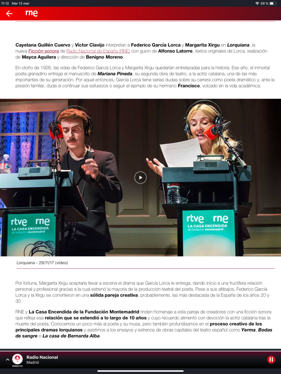 Screenshot #5 pour Radio Nacional de España