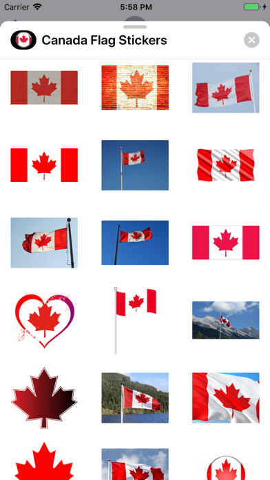 Canada Flag Stickers screenshot 4