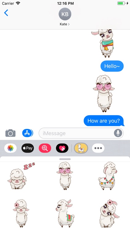 Baby Alpaca Stickers