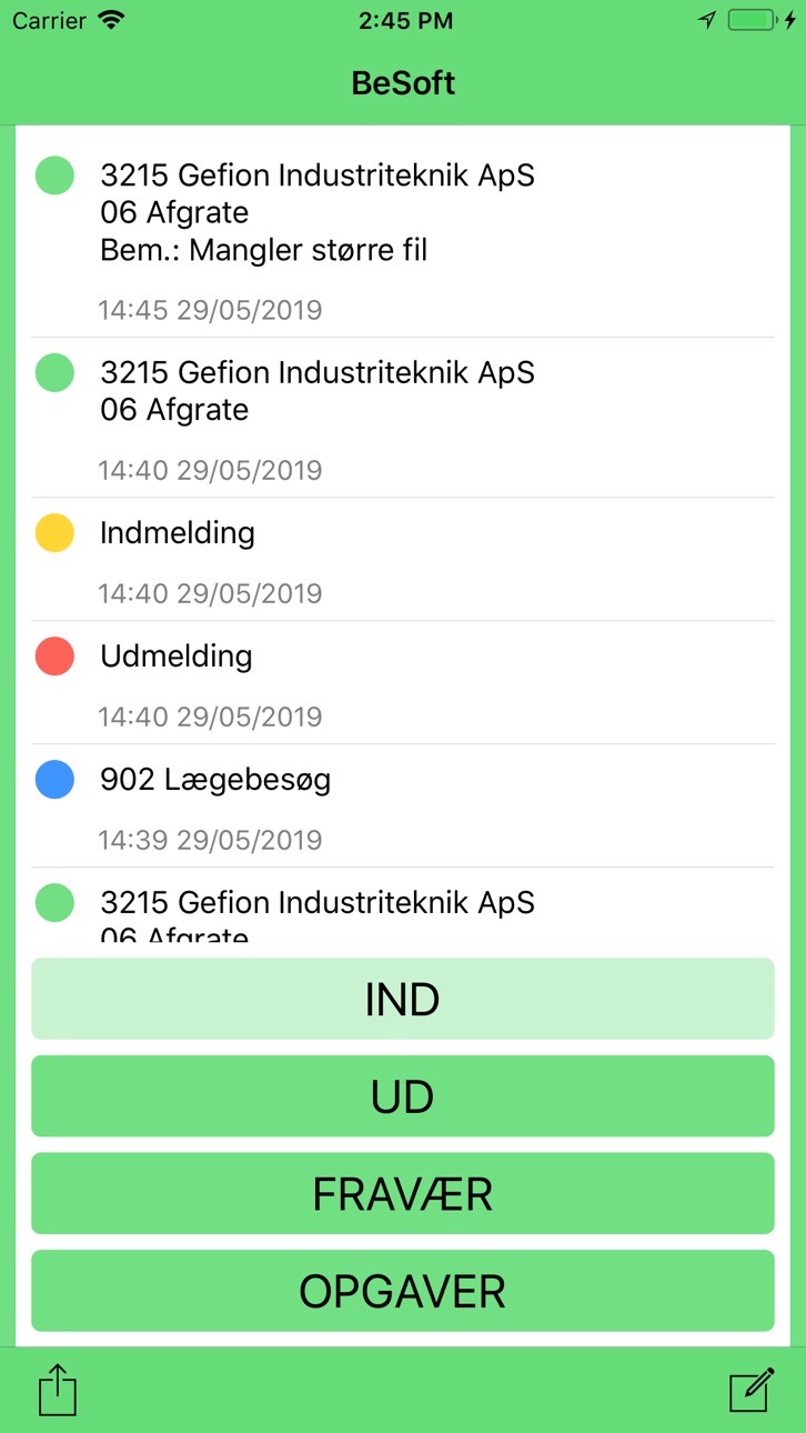 iPhone screenshot