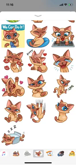 Game screenshot Kitty Cat Emoji Funny Stickers apk