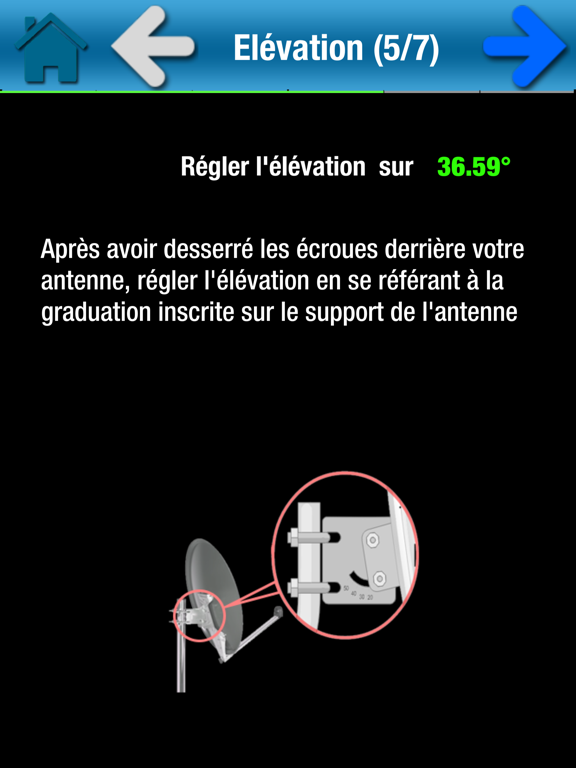 SC Installer aligner Parabole iPad screenshot 7 - Utilities app
