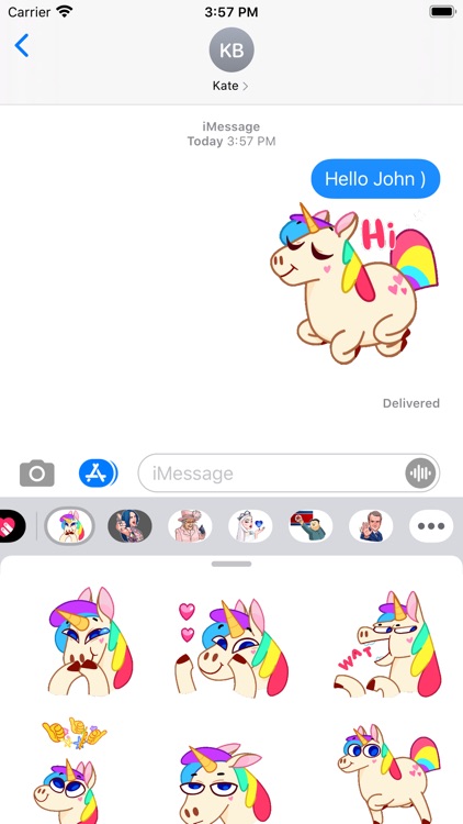 Unicorn Rainbow Animated