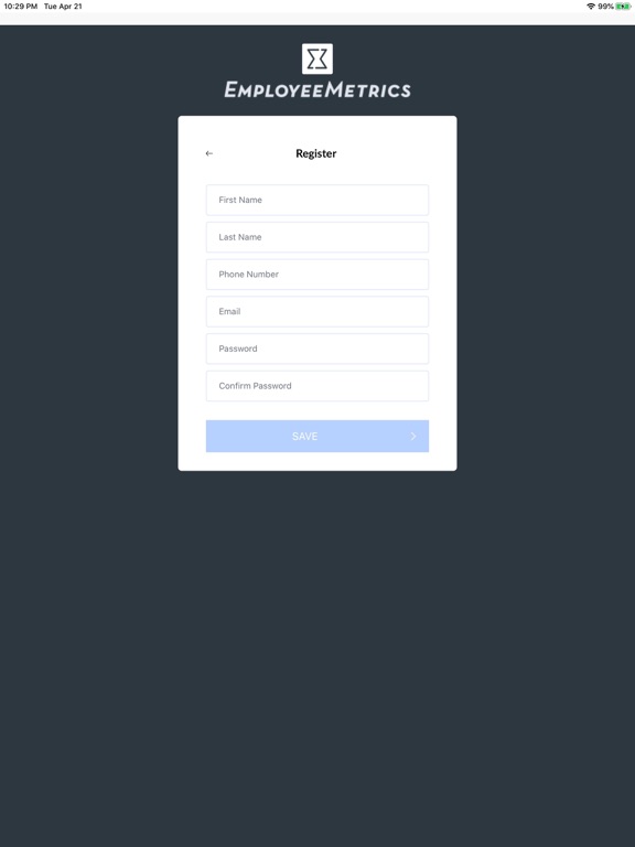 EmployeeMetrics ETA iPad screenshot 2 - Business app