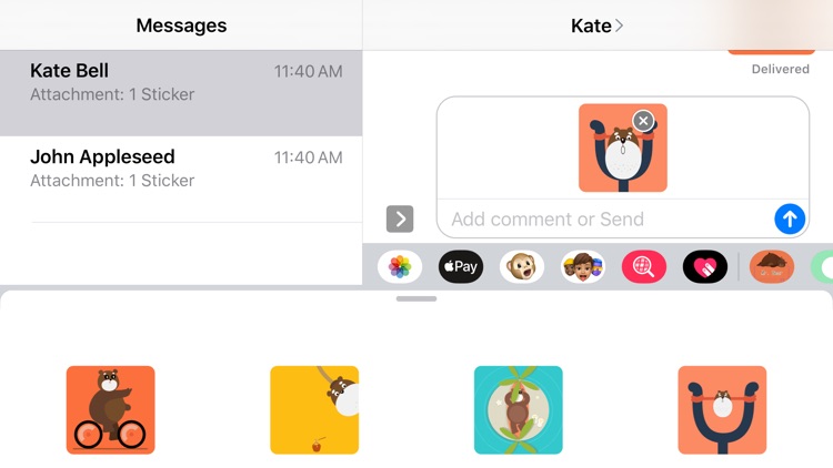 Mr. Bear Stickers screenshot-4