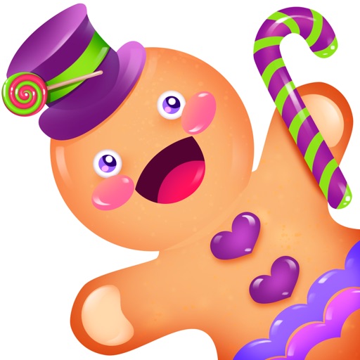 Gingerbread man games for kids iOS App