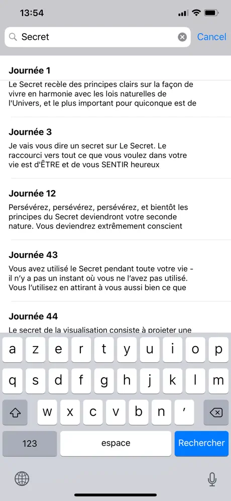 Le Secret - Enseignements