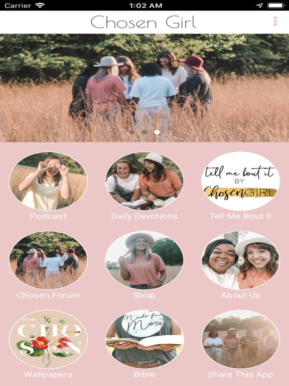 Chosen Girl iPad screenshot 1 - Lifestyle app