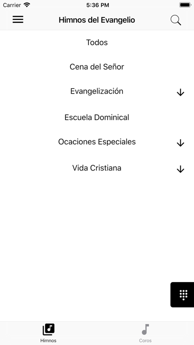 Himnos y Cánticos de Evangelio Screenshot