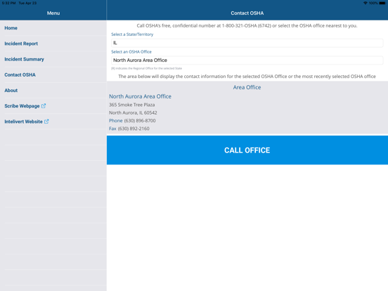 Scribe for OSHA iPad screenshot