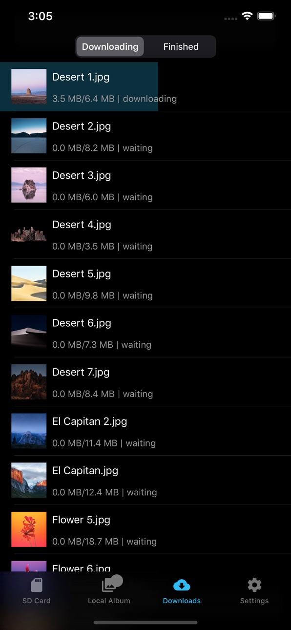 iPhone screenshot