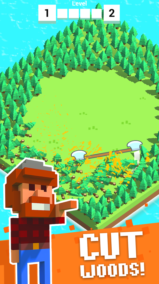 #1. Lumberjack - axe simulator (iOS) 由: Indigo Bunting