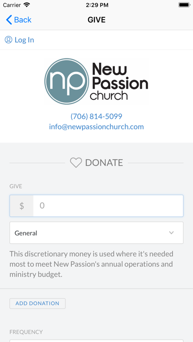 New Passion Church iPhone screenshot 4 - Lifestyle app