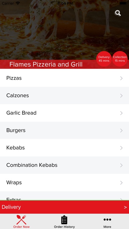 Flames Pizzeria and Grill