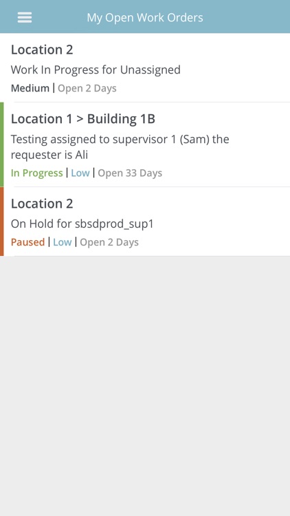 FacilityDude Work Center