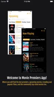 movie premieres iphone screenshot 1