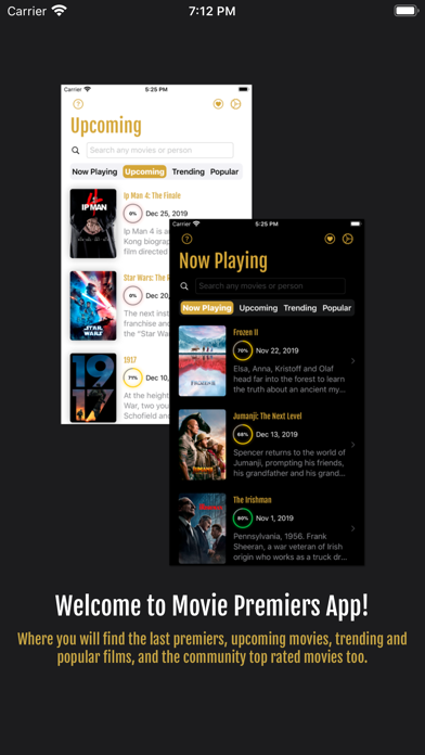 Movie Premieres Screenshot