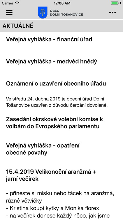 Obec Dolní Tošanovice