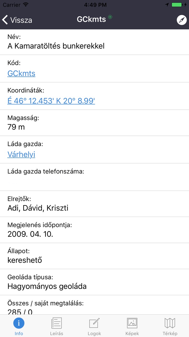 iPhone screenshot