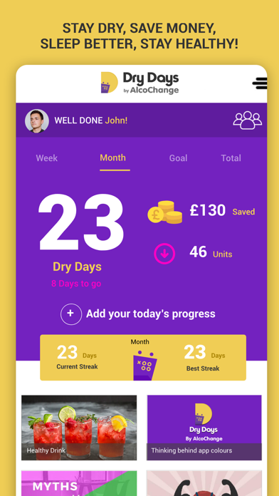 How to cancel & delete Dry Days by AlcoChange from iphone & ipad 3