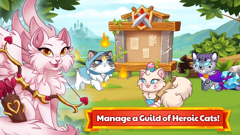 Castle Cats - Idle Hero RPG screenshot 1