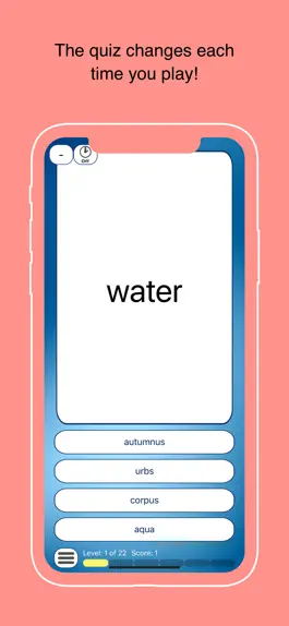 Game screenshot Latin Vocabulary Quiz apk
