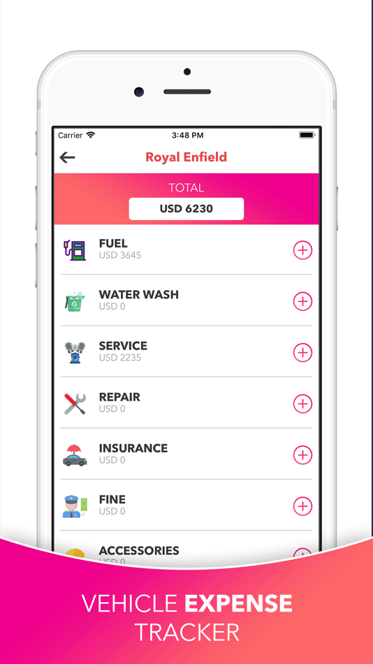 #2. Vehicle Expense Tracker (iOS) 由: Bhavinkumar Satashiya