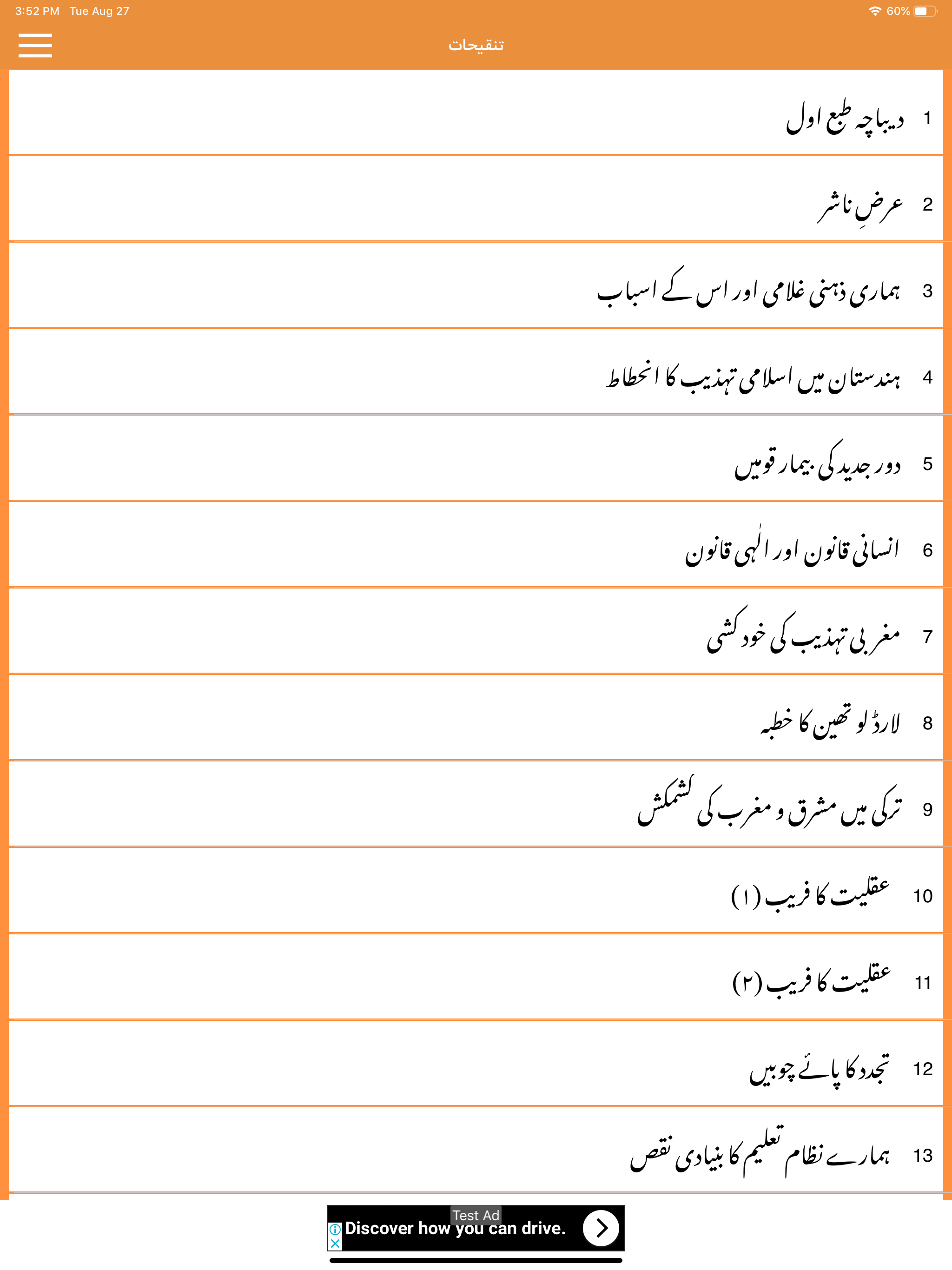 Tanqeehat by Syed Maududi