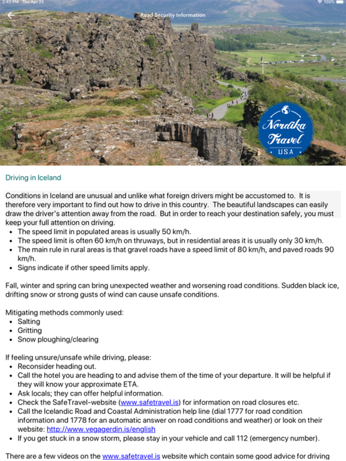 Nordika Travel Itinerary App