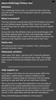 multistage fitness bleep test iphone screenshot 4