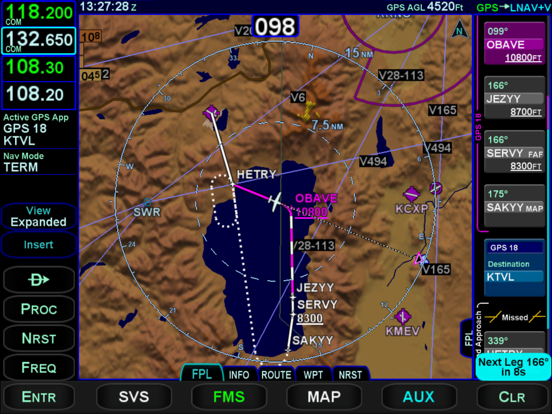 Avidyne IFD100 10.2 iPad screenshot 6 - Navigation app