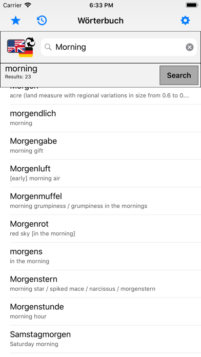 Dictionary for German Students Screenshot