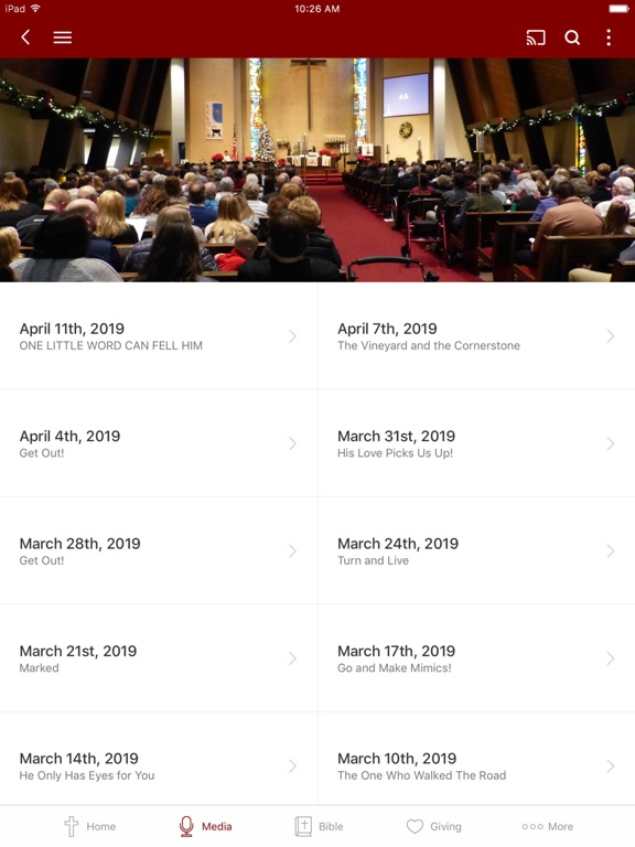 Christ Lutheran: Marshfield WI iPad screenshot 2 - Lifestyle app