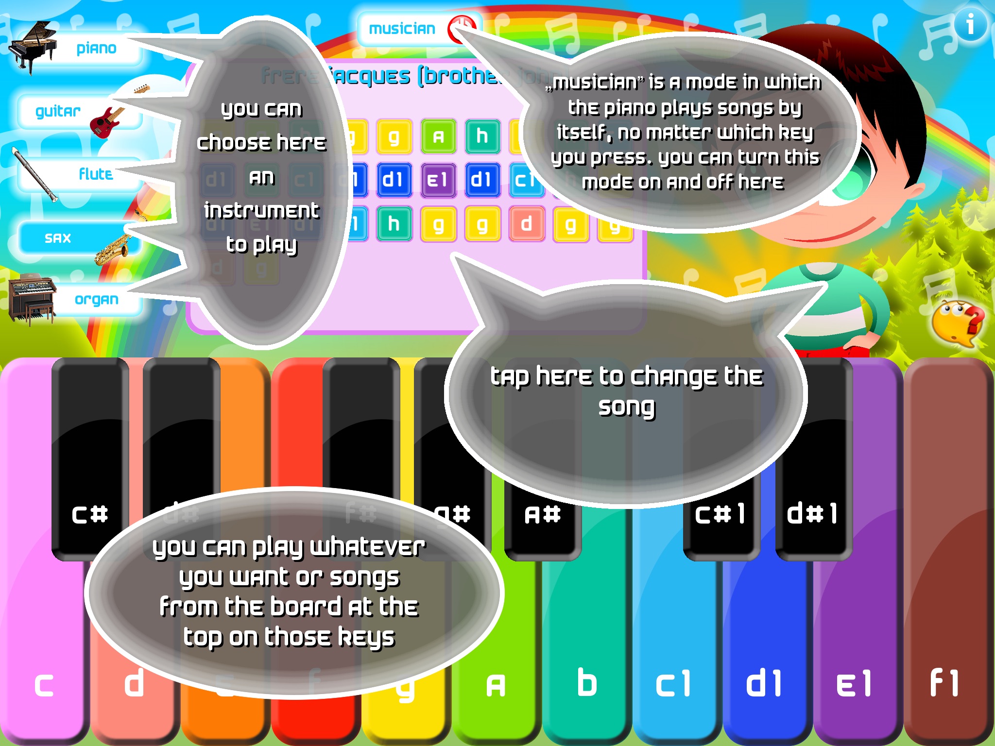 Kids Piano - music sheets screenshot 3