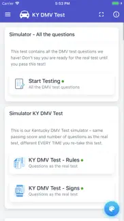 kentucky dmv permit test iphone screenshot 3