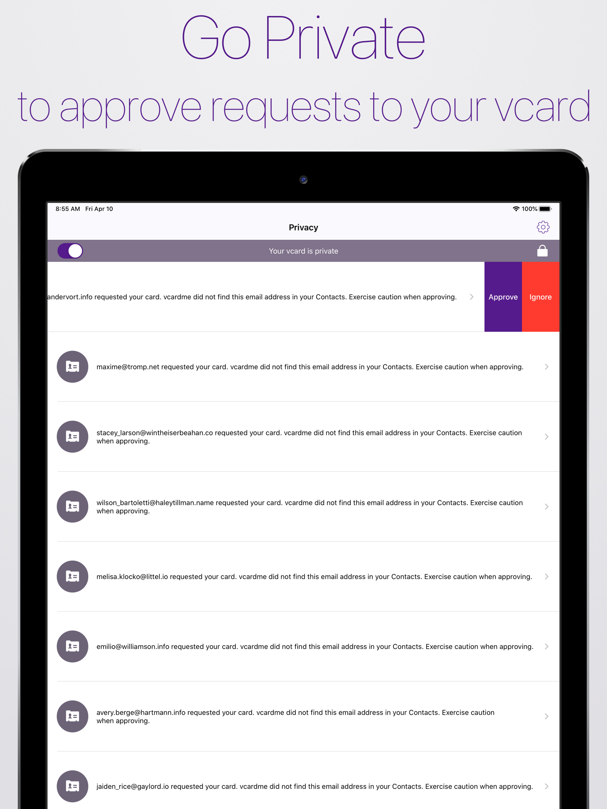 vcardme screenshot 8