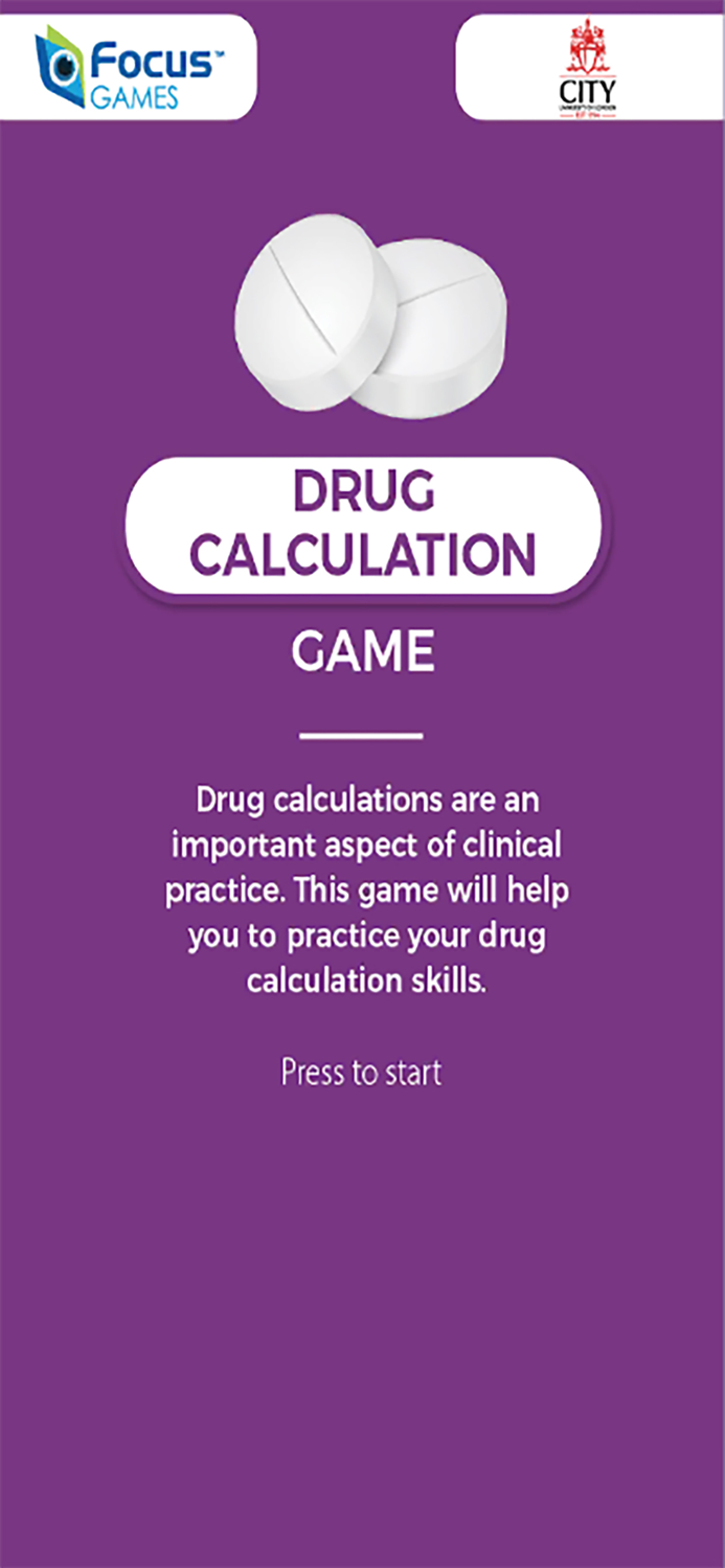 Drug Calculations Game