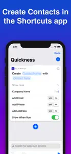 Quickness: Add Contacts screenshot #2 for iPhone