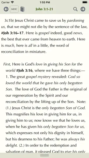 Screenshot von Matthew Henry Study Bible auf dem iPhone 1