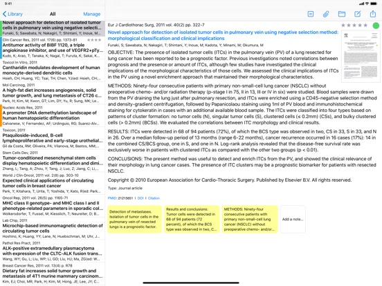 PubMed On Tap iPad app afbeelding 1