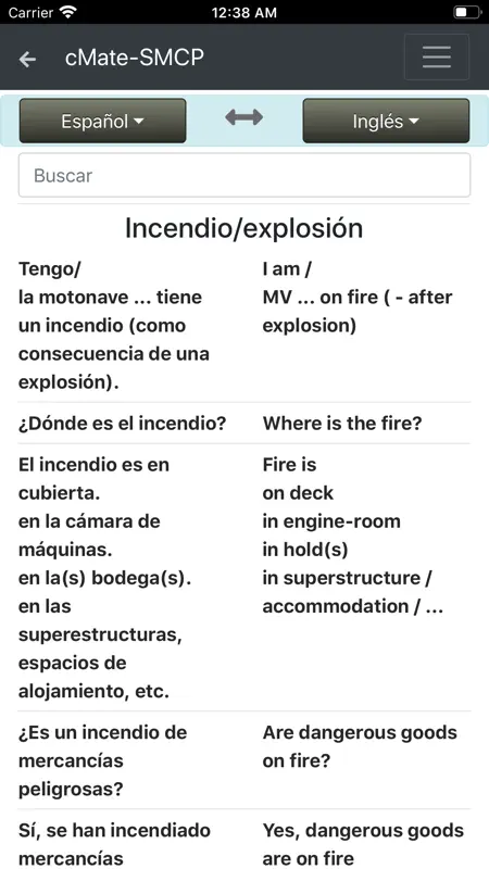cMate-SMCP IMO Phrases screenshot 5 of 7